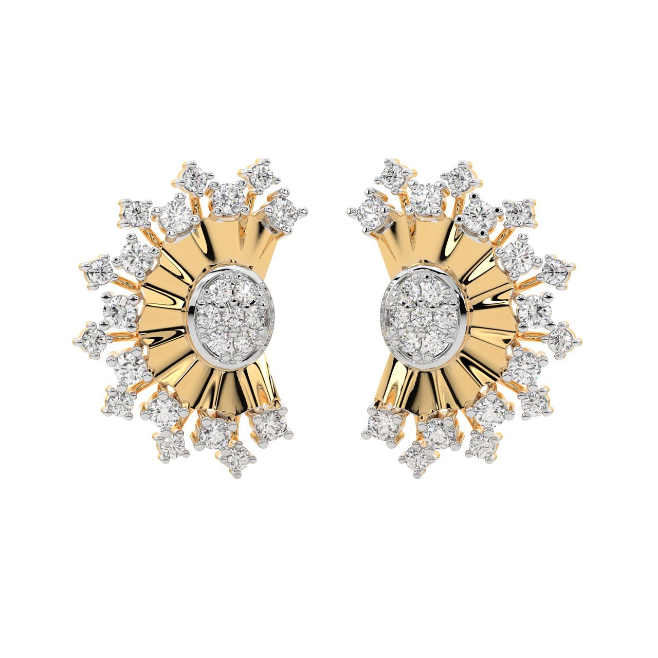 Harper Round Diamond Stud Earrings